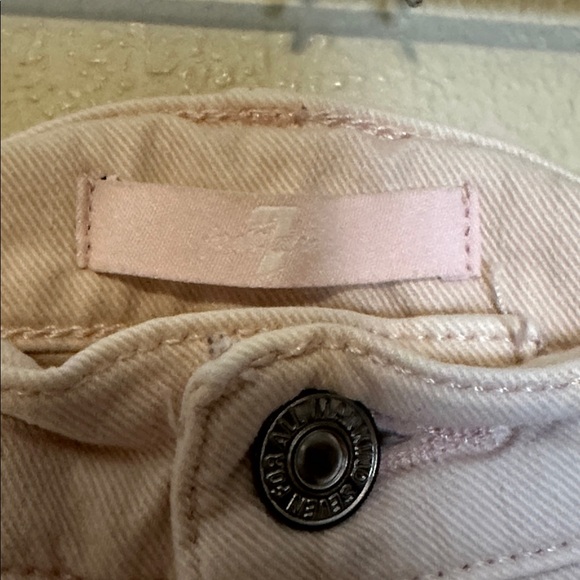 7 For All Mankind Baby Pink Shorts Size 29 - Picture 4 of 7